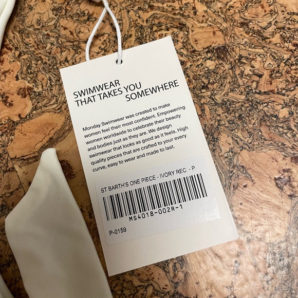 MONDAY SWIMWEAR ST. BARTH'S ONE PIECE - IVORY SIZE P - Picture 6 of 9